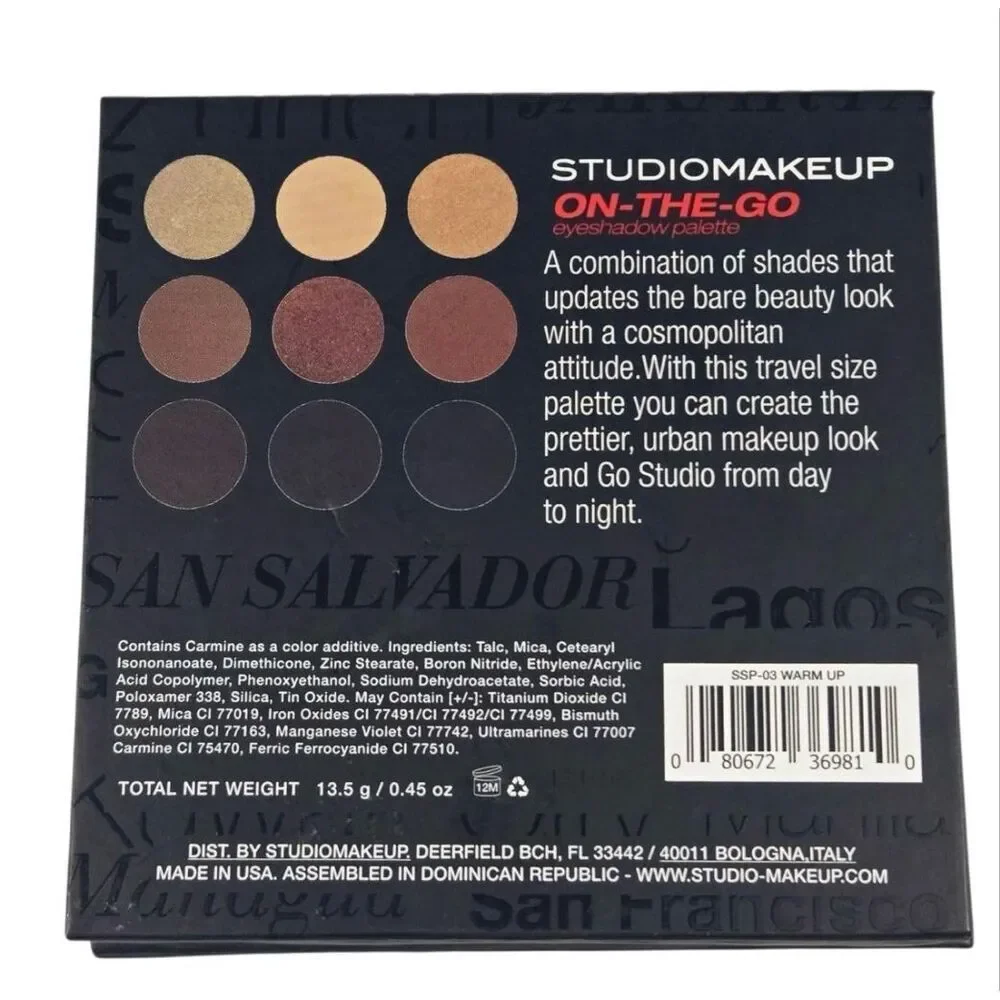 STUDIOMAKEUP - On-The-Go Eyeshadow Palette in the 